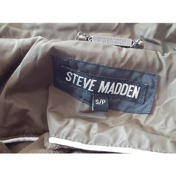 NWT - Steve Madden Chevron Quilted Outerwear Jacket in Olive Green Size: S/P - Picture 6 of 9